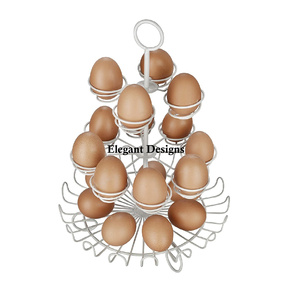 Heart Designer Eco-Friendly Egg <b>Wire</b> <b>Basket</b> Rectangle Shape Hotel Ware for Counter Top Storage Wholesale Egg Storage <b>Basket</b> - Product Image 3