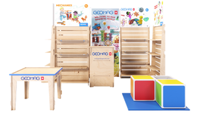 Exhibidores de Mesa de Madera Contrachapada de Abedul de Diseño Personalizable de Calidad Italiana Tango Mini, Servicio ODM OEM para Mostrador - Product Image 4