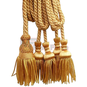 Vente en gros de guirlande de perles en bois de perles de ferme avec glands perles de prière de décoration rustique campagnarde - Product Image 2