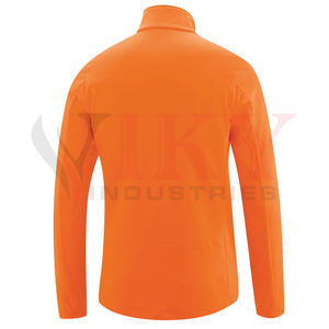 Chaqueta de lona impermeable de invierno con logotipo personalizado, cuello alto y logotipo frontal para hombre - Product Image 2