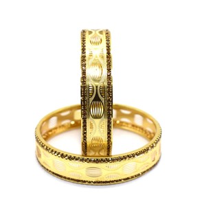 Pulseras y brazaletes de joyería de moda chapados en oro de Diseño Popular Pulseras de brazaletes chapados en oro de estilo indio clásico - Product Image 5