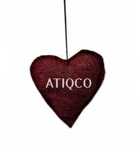 Cute Red Jute Heart Maroon Christmas <b>Decorations</b> Hanging Ornament | <b>Valentine</b> & Other Festive Hanging Decor - Product Image 1