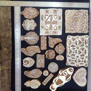 บล็อกการพิมพ์สิ่งทอไม้แบบกำหนดเองสำหรับศิลปินสิ่งทอและสื่อผสมที่มีอยู่ในรูปแบบและขนาดต่างๆ - Product Image 4