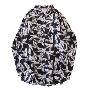 Chemise de plage en Polyester, avec boutons sur le devant, imprimé personnalisé, pour hommes, nouveau - Product Image 2