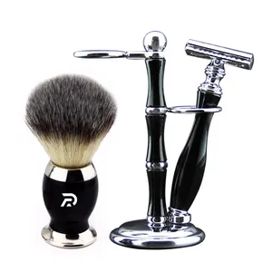 2020 Luxe Mannen Scheren Gift Set Scheerkwast Kit Dubbele Rand Scheermes Nat Scheren Voor Mannen Vrouwen