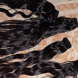 TEMPLE NATUREL INDIEN MÂLES D'EXTENSION DE CHEVEUX HUMAINS ALIGNÉS AVEC DES CUTICULES NON TRAITÉES - Product Image 1