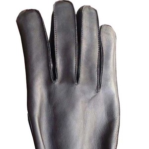Gants de moto en cuir non doublés, compatibles écran tactile, en peau de mouton véritable de haute qualité, unis, pour hommes, printemps-été - Product Image 5