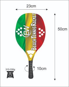 Raquetas de Tenis Playa Personalizadas, Raqueta de Padel con Cara de Fibra de Carbono y Vidrio, Peso 310-330g, Longitud 50cm, Logotipos y Color Personalizables - Product Image 4