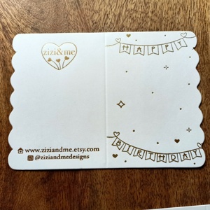 Cartes de vœux imprimées personnalisées 50 pièces, carte de vœux nouveau, en stock, taille 4x6 pouces - Product Image 4