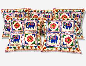 ปลอกหมอนอิงลายแมนดาลาทำด้วยมือสไตล์อินเดียทำด้วยมือปักด้วยผ้าขนสัตว์พิมพ์ลายสไตล์ฝ้ายสำหรับการใช้ชีวิตในโรงแรมอุซเบกิสถาน - Product Image 5