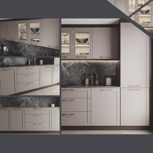 Diseños al aire libre Conjunto Moderno Gabinete de cocina Muebles de cocina Gabinete Armarios de cocina Fabricante directo de lujo - Product Image 2