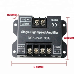 DC5V <span class=keywords><strong>12V</strong></span> 24V 30A <span class=keywords><strong>LED</strong></span> de un solo Color amplificador datos repetidor de señal de 1CH 1 canal Dimmer amplificador de potencia para blanco <span class=keywords><strong>LED</strong></span> luces de tira - Product Image 5