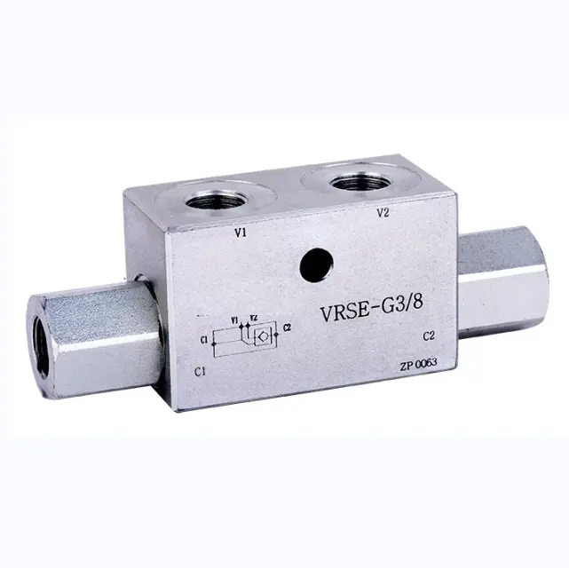 VBPDE-válvula de retención hidráulica de alta presión, doble piloto, 1/4G