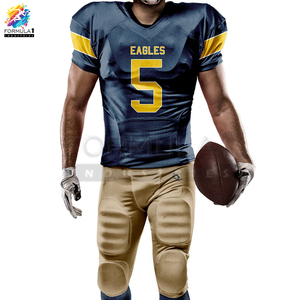 Wholesale Formula1 Industries Custom Team Name Blank American Football Uniform Breathable & Quick Dry Anti-UV Adult Unisex - Product Image 2