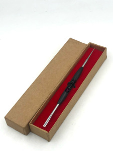 Poussoir à ongles professionnel de haute qualité avec poignée en plastique noir en acier inoxydable avec vos propres Instruments de beauté Logo personnalisé - Product Image 5