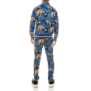 Survêtement pour hommes, impression personnalisée de Sublimation, avec panneau latéral, de haute qualité, en coton et polyester, fermeture éclair, vente en gros - Product Image 2