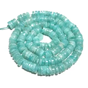 Heishi Amazonite High quality round loose gemstone bead stone natural beads for jewelry making