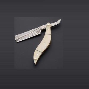 ใหม่2019ดามัสกัสเหล็กตรงมีดโกนตัดคอร้านตัดผมร้านเสริมสวยโกนมีดโกนวินเทจ - Product Image 1