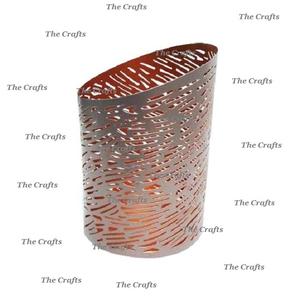 Portavelas votivas redondos de metal color dorado para bodas, hogar y hoteles, juego de tres. - Product Image 5