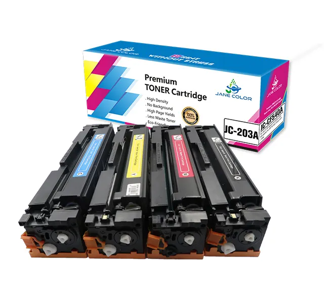 Jane Color 203A CF540A CF541A CF542A CF543A use for M254dw 254nw MFP M280nw For HP Color Toner Cartridge with high quality