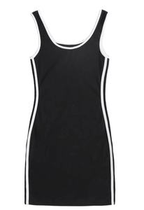 Vestido Camiseta sin Mangas, Holgado, hasta la Rodilla, sin Espalda, 100% Algodón, Ecológico, Transpirable, Certificado BSCI AMFORI - Product Image 4