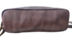 Sac à dos roll-top en cuir véritable unisexe doublure en lin résistant à l'eau bandoulière antivol simple motif logo-femmes - Product Image 4