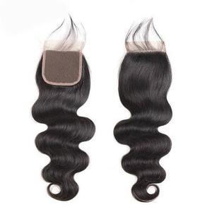 Grado superior HD Indian Virgin Remy Hair Lace Closure 28-30 pulgadas Onda natural Extremos dobles dibujados Extensiones de tejido Cabello humano - Product Image 3