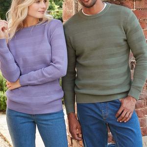 Women's Winter Crew Neck Fleece Pullover Sweatshirt-Windproof Eco-Friendly 320g 100% Cotton <b>Classic</b> Design - Product Image 5