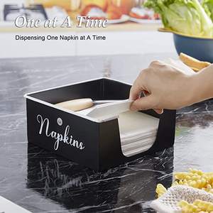 Servilletero en acero inoxidable negro con elegante diseño recubierto de polvo perfecto para utensilios de mesa y decoración de bodas - Product Image 3