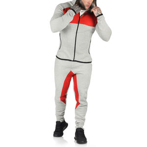 Custom 100% Cotton Men's Tracksuit High Quality <b>Fleece</b> <b>Hoodie</b> Set Casual Spring Printing Jogger Sets Size XL with Zipper Closure - Product Image 5