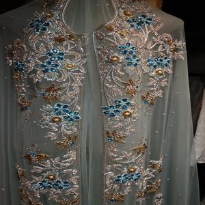 KAFTAN nupcial marroquí de diseñador de boda de trabajo de cristales pesados - Product Image 2