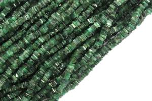 Perles Heishi émeraude verte naturelle de 16 pouces, vente en gros, fabricant, bijoux en pierres précieuses authentiques de haute qualité, 2019 - Product Image 4