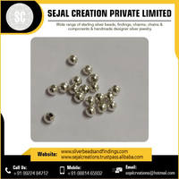 Perles en argent Variété Pack Dames et Femmes Mode 925 Sterling Silver Plain Beads Fabricant perles de chapelet en argent