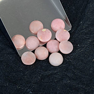 Gema de Ópalo Rosa Natural en Forma de Cabujón de 4 mm Calibrado, Piedra de Nacimiento Suelta con Reverso Plano para Joyería, Impresión Deslumbrante, Sin Cantidad Mínima de Pedido - Product Image 3