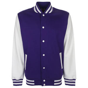 GANTS City Veste universitaire unisexe en laine et coton pour homme avec col montant Coupe confortable Veste universitaire Letterman Vintage pour homme - Product Image 6