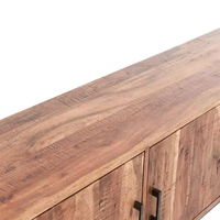 Aparador de Estilo Europeo con Estructura de Hierro Industrial |   Mueble de Almacenamiento Moderno y Minimalista para Sala de Estar |   Tamaños y Colores Personalizados |   AKKU
