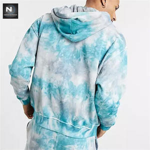 Survêtement de sport pour hommes, ensemble deux pièces, décontracté, tendance, streetwear, teinture par nouage, vente en gros, 2020 - Product Image 4