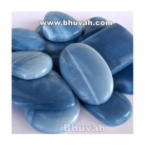 Piedra de ópalo azul Natural para meditación, piedra de Reiki curativa, cristal Natural, Ópalo azul, precio al por mayor - Product Image 4
