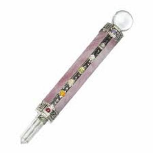 Beaux cristaux de guérison naturels bâton de guérison en quartz rose avec bâton en gros de chakra - Product Image 2