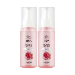 Jiva Ayurveda Air Mawar Polos-Air Mawar Toner untuk Dingin dan Bersih Kulit Massal Perawatan Kulit Toner Supplier India.