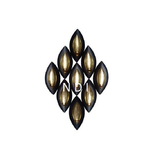 Panel de Arte de pared de Metal de diseñador hecho a mano con acabado personalizado de forma redondeada para decoración de pared del dormitorio del hogar - Product Image 4