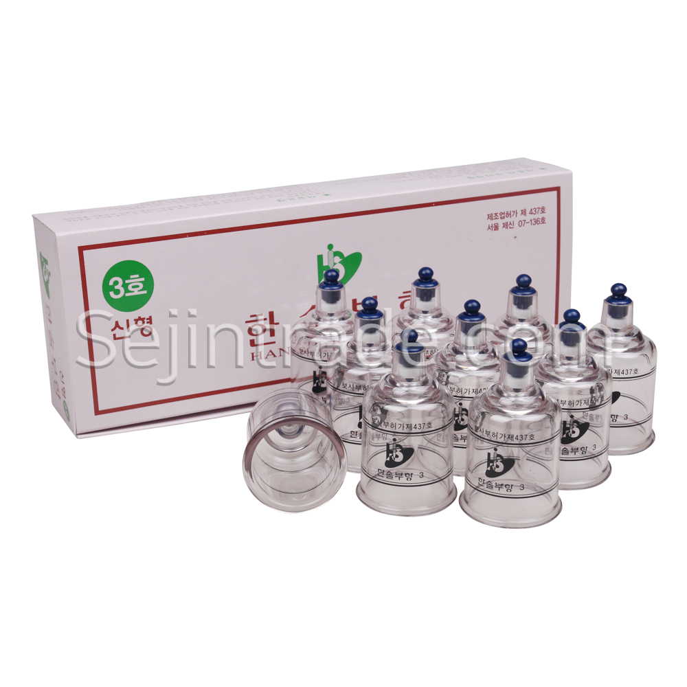 HANSOL Hijam High Quality Acupuncture Cupping Therapy Set 5 BOX 10pcs Sterilized Chinese Medicine Class I Cupping Cups