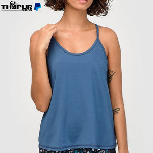 Venta al por mayor ropa de gimnasio Slim Loose Crop Top Tank Tops Fitness Mujer ropa suave Casual personalizado estampado Western algodón OEM Logo - Product Image 1