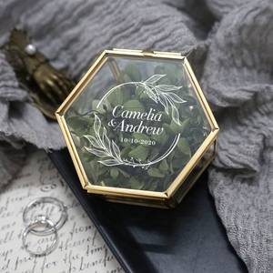 <b>Ring</b> <b>Box</b>, Wedding <b>Ring</b> <b>Box</b>, <b>Ring</b> Bearer <b>Box</b>, Engagement <b>Ring</b> <b>Box</b>, Proposal <b>Ring</b> <b>Box</b>, Glass <b>Ring</b> <b>Box</b>, - Product Image 1