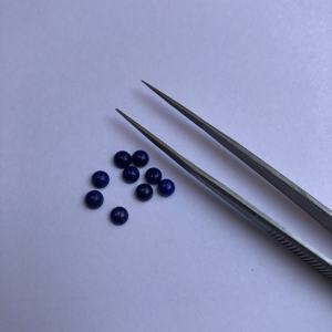 5mm naturel Lapis Lazuli pierre ronde Flatback lâche calibré Cabochon en ligne au prix d'usine en gros authentique certifié 2025 - Product Image 2