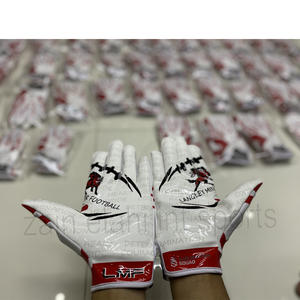 ถุงมือเบสบอลหนังเหนียวสูงสำหรับโฆษณาอเมริกันฟุตบอลมีฝาปิดข้อมือถุงมือเบสบอลฤดูหนาวโลโก้ออกแบบได้ตามต้องการ - Product Image 5