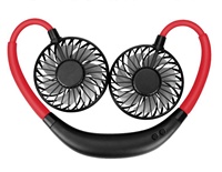 2020 Hot Jual Tangan Gratis Portable Menggantung Leher Kipas Angin Mini Air Cooler USB Baterai Isi Ulang Neckband Fan untuk Olahraga