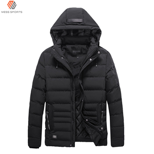 Chaqueta Acolchada Ligera Reversible y Transpirable para Hombre, Marca MESS SPORTS, con Capucha, para Invierno, Informal, para Exteriores, Ultraligera, de Poliéster/Algodón - Product Image 3
