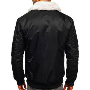 Blouson personnalisé Doublure en satin Broderie Letterman Personnalisé Vente en gros Décontracté Patchwork Cuir Blousons universitaire en satin pour hommes - Product Image 4