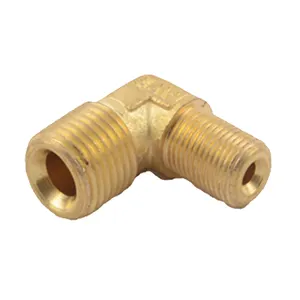 Top Quality Pipe Fitting Brass Reducing Elbow Brass Compression Fittings Elbow For Hydraulic Connections